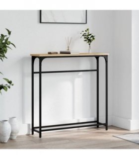 vidaXL Console Table Sonoma Oak 75x19.5x75 cm Engineered Wood