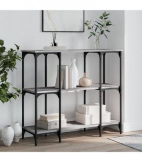 vidaXL Console Table Grey Sonoma 102x35x90 cm Engineered Wood