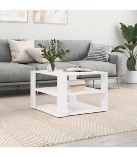 vidaXL Coffee Table White 58x58x40 cm Engineered Wood