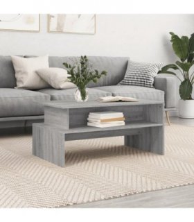 vidaXL Coffee Table Grey Sonoma 90x55x42.5 cm Engineered Wood