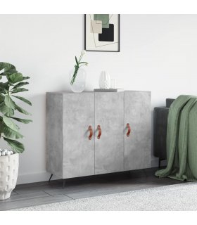 vidaXL Sideboard Concrete Grey 90x34x80 cm Engineered Wood — V0672043110