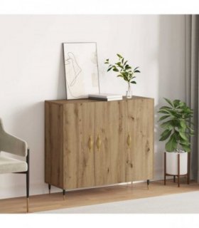 vidaXL Sideboard Artisan Oak 90 x 34 x 80 cm Engineered Wood