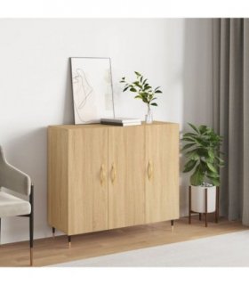 vidaXL Sideboard Sonoma Oak 90x34x80 cm Engineered Wood — V0672043115