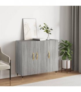 vidaXL Sideboard Grey Sonoma 90x34x80 cm Engineered Wood — V0672043117