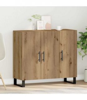 vidaXL Sideboard Artisan Oak 90 x 34 x 80 cm Engineered Wood — V0672043158