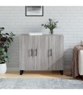 vidaXL Sideboard Grey Sonoma 90x34x80 cm Engineered Wood — V0672043160