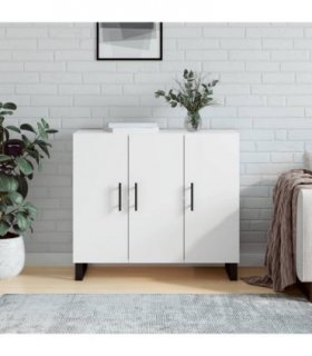 vidaXL Sideboard White 90x34x80 cm Engineered Wood — V0672043163