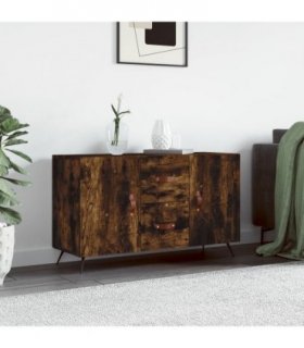 vidaXL Sideboard Smoked Oak 100x36x60 cm Engineered Wood — V0672043166