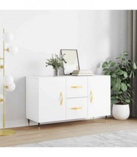 vidaXL Sideboard | White | Engineered wood, metal | Sideboard | Rectangular