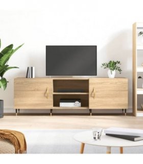 vidaXL TV Cabinet Sonoma Oak 150x30x50 cm Engineered Wood — V0672043358