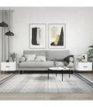 vidaXL Coffee Tables 2pcs High Gloss White 50x50x40 cm Engineered Wood — V0672043485