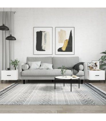 vidaXL Coffee Tables 2 pcs White 50x50x40 cm Engineered Wood — V0672043487