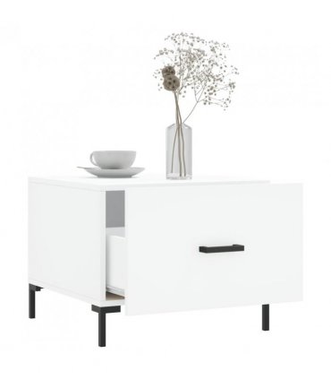 vidaXL Coffee Tables 2 pcs White 50x50x40 cm Engineered Wood — V0672043487