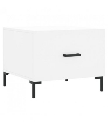 vidaXL Coffee Tables 2 pcs White 50x50x40 cm Engineered Wood — V0672043487
