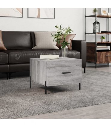 vidaXL Coffee Table Grey Sonoma 50x50x40 cm Engineered Wood — V0672043490