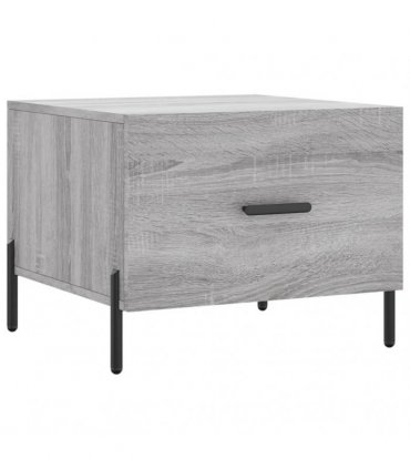 vidaXL Coffee Table Grey Sonoma 50x50x40 cm Engineered Wood — V0672043490