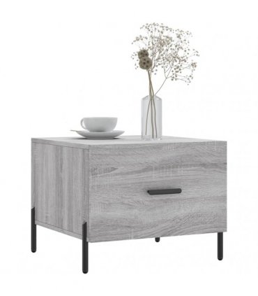 vidaXL Coffee Table Grey Sonoma 50x50x40 cm Engineered Wood — V0672043490