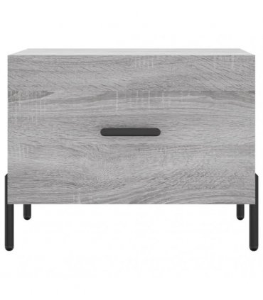 vidaXL Coffee Table Grey Sonoma 50x50x40 cm Engineered Wood — V0672043490