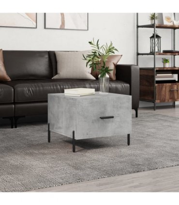 vidaXL Coffee Table Concrete Grey 50x50x40 cm Engineered Wood — V0672043491