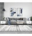 vidaXL Coffee Tables 2pcs High Gloss White 50x50x40 cm Engineered Wood — V0672043493