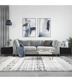 vidaXL Coffee Tables 2 pcs Black 50x50x40 cm Engineered Wood — V0672043496