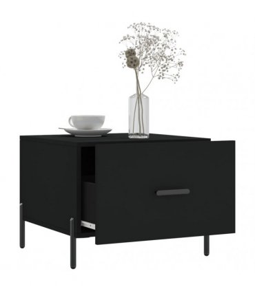 vidaXL Coffee Tables 2 pcs Black 50x50x40 cm Engineered Wood — V0672043496