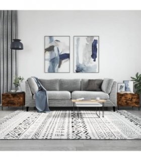 vidaXL Coffee Tables 2 pcs Smoked Oak 50x50x40 cm Engineered Wood — V0672043498
