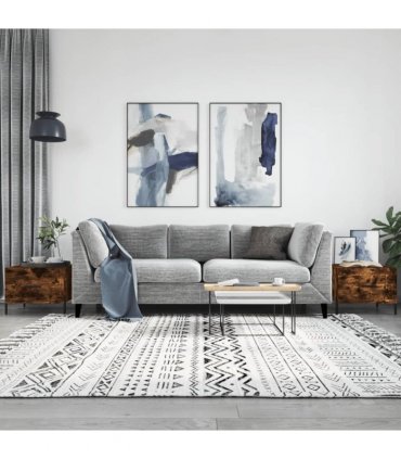 vidaXL Coffee Tables 2 pcs Smoked Oak 50x50x40 cm Engineered Wood — V0672043498