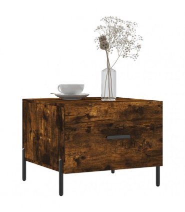 vidaXL Coffee Tables 2 pcs Smoked Oak 50x50x40 cm Engineered Wood — V0672043498