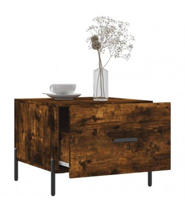 vidaXL Coffee Tables 2 pcs Smoked Oak 50x50x40 cm Engineered Wood — V0672043498