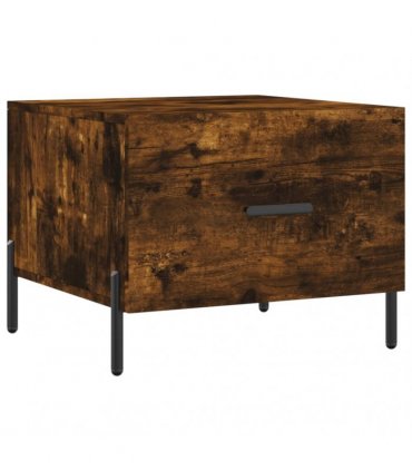 vidaXL Coffee Tables 2 pcs Smoked Oak 50x50x40 cm Engineered Wood — V0672043498