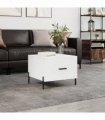 vidaXL Coffee Table White 50x50x40 cm Engineered Wood — V0672043505