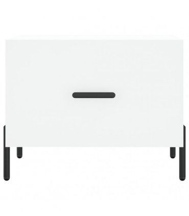 vidaXL Coffee Table White 50x50x40 cm Engineered Wood — V0672043505