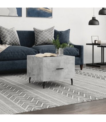 vidaXL Coffee Table Concrete Grey 50x50x40 cm Engineered Wood — V0672043506