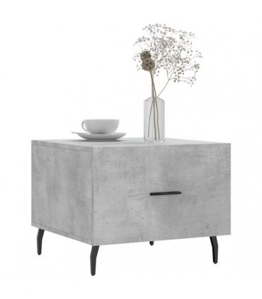 vidaXL Coffee Table Concrete Grey 50x50x40 cm Engineered Wood — V0672043506