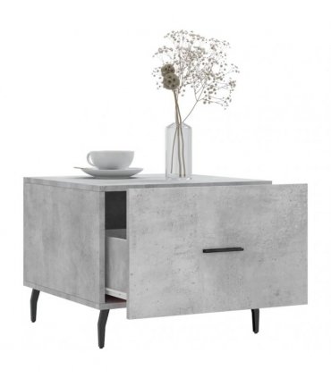 vidaXL Coffee Table Concrete Grey 50x50x40 cm Engineered Wood — V0672043506