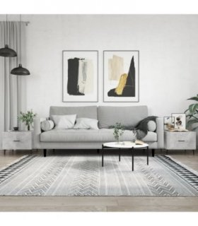 vidaXL Coffee Tables 2 pcs Concrete Grey 50x50x40 cm Engineered Wood — V0672043517