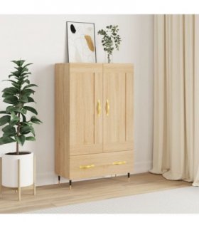 vidaXL Highboard Sonoma Oak 69.5x31x115 cm Engineered Wood — V0672043595