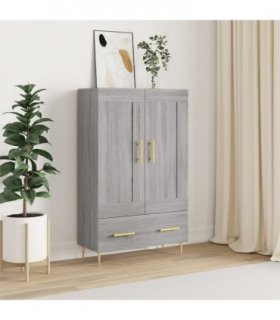 vidaXL Highboard Grey Sonoma 69.5x31x115 cm Engineered Wood — V0672043600