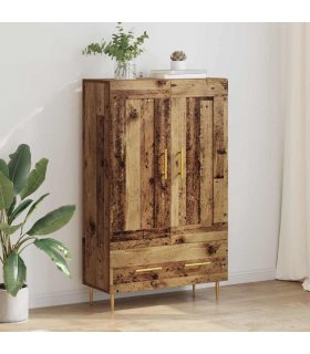 vidaXL Highboard Old Wood 69.5 x 31 x 115 cm Engineered Wood — V0672043601