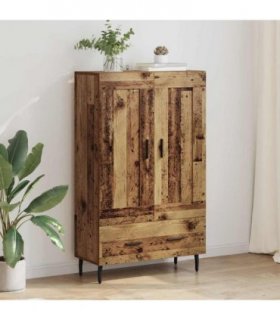 vidaXL Highboard Old Wood 69.5 x 31 x 115 cm Engineered Wood — V0672043620