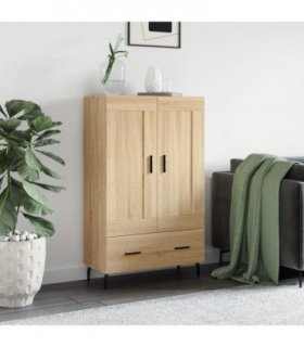 vidaXL Highboard Sonoma Oak 69.5x31x115 cm Engineered Wood — V0672043621