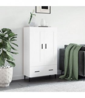 vidaXL Highboard White 69.5x31x115 cm Engineered Wood — V0672043624
