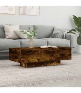 vidaXL Coffee Table Smoked Oak 100x49.5x31 cm Engineered Wood