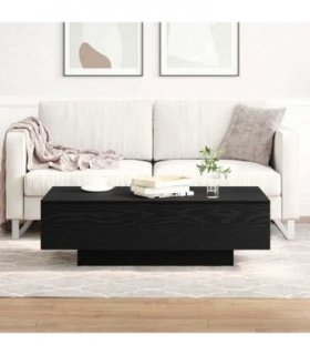 vidaXL Coffee Table Black Oak 100 x 49.5 x 31 cm Engineered Wood