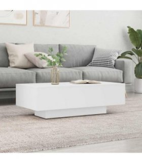 vidaXL Coffee Table White 100x49.5x31 cm Engineered Wood