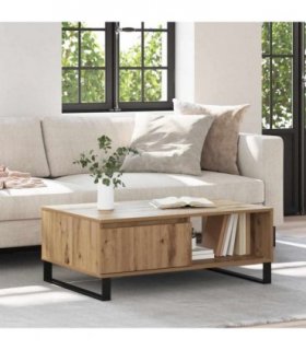 vidaXL Coffee Table Artisan Oak 90 x 60 x 35 cm Engineered Wood
