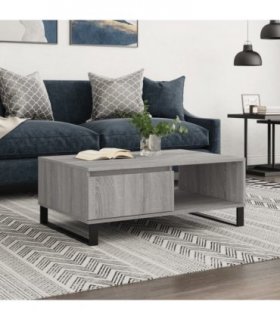 vidaXL Coffee Table Grey Sonoma 90x60x35 cm Engineered Wood