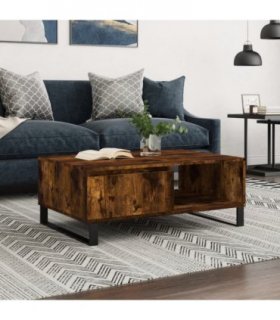 vidaXL Coffee Table Smoked Oak 90x60x35 cm Engineered Wood — V0672043672