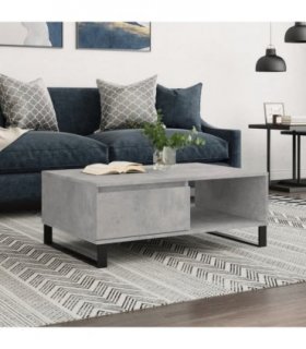 vidaXL Coffee Table Concrete Grey 90x60x35 cm Engineered Wood